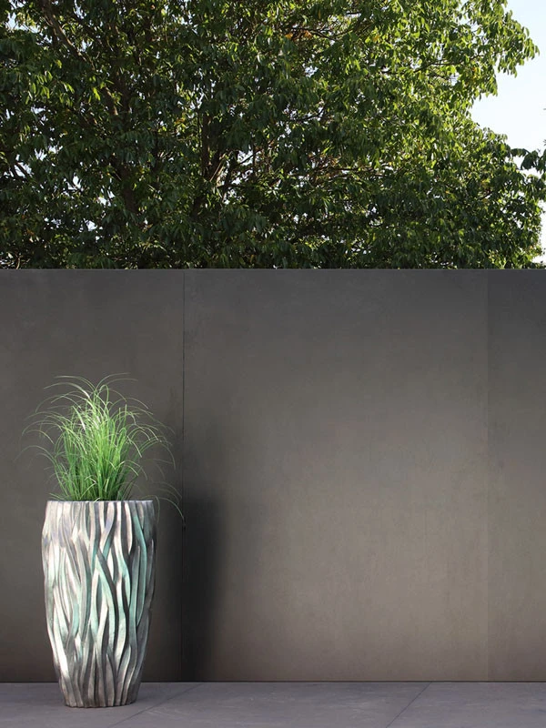 Keramik-Sichtschutz Futura Mit Feuerverzinktem Pfosten – Bild 3