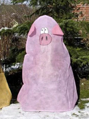 Winterschutz-Vlieshaube Schwein "Rosi" (Art.Nr. Vi27923) â Bild 2