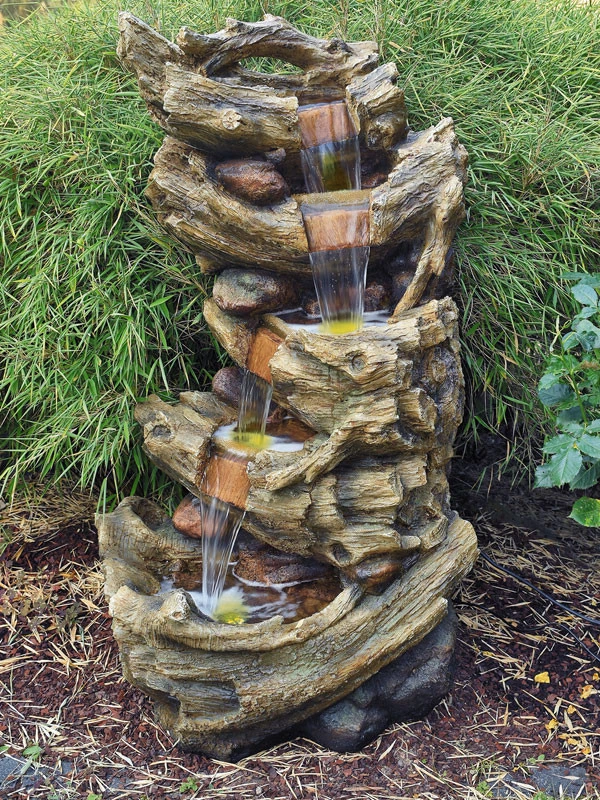 Wasserfall-Brunnen Fonto aus Polystone (Art.Nr. Gr192)